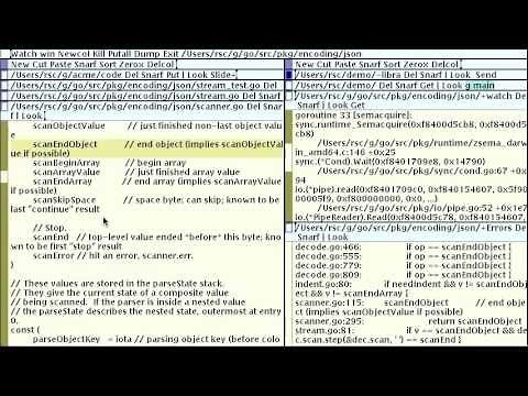 A Tour of the Acme Editor