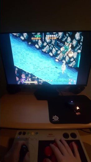 Moonwalker with the 8bitdo arcade stick