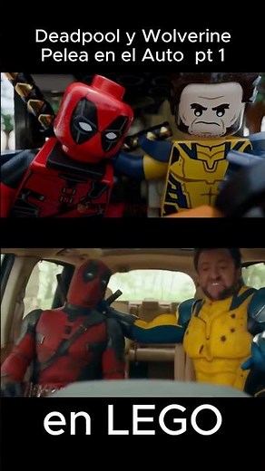 Deadpool and Wolverine Fight in the Car 😡 in LEGO