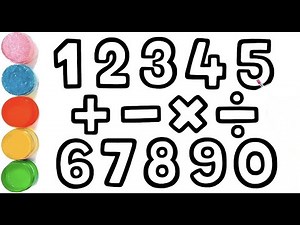 How To Draw a 1 to 10 Numbers Drawing | Maths Sign Drawing | Numbers Drawing For Kids Easy
