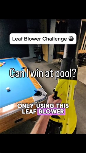Traveling Pool Hustler 🎱 on Instagram: "Blowing the competition away 💨 #fyp #billiards #8ballpool #leafblower"