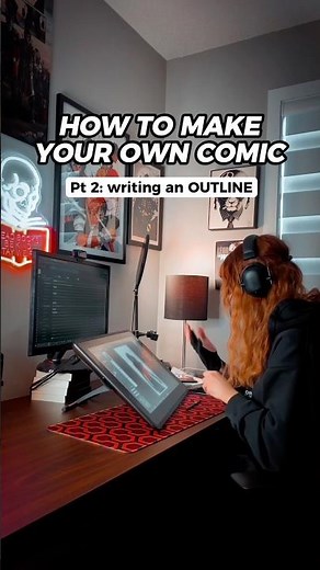 How to write a story outline 📖 #writingtips #howtowrite #comicart #comicartist #makingcomics