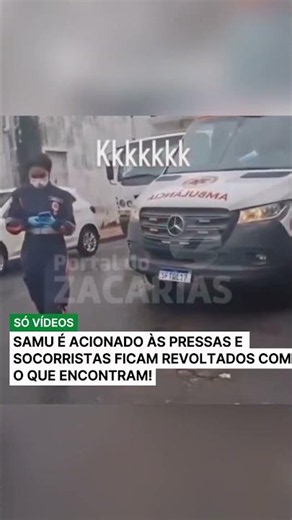 SAMU É ACIONADO ÀS PRESSAS E SOCORRISTAS FICAM REVOLTADOS COM O QUE ENCONTRAM!