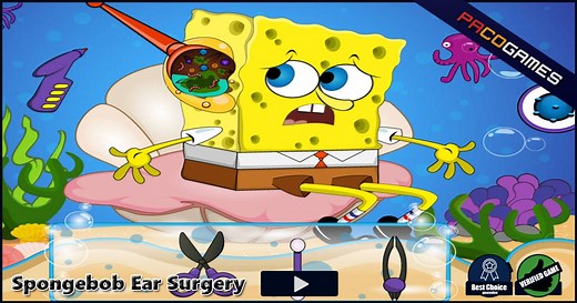 Spongebob Ear Surgery | Play the Game for Free on PacoGames