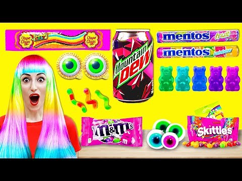 BEST RAINBOW FOOD IDEAS | RAINBOW CANDY TRICKS AND HACK EVERYONE SHOULD KNOW BY CRAFTY HYPE