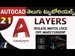 AutoCAD Telugu Tutorials || #21 || Layers - All Options ||computersadda.com