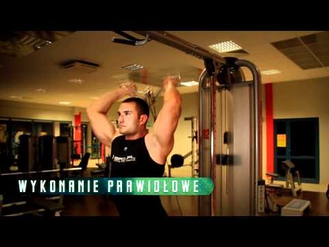 Triceps training - standing low cable French press - SFD Exercise Atlas