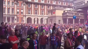 Crystal Palace fans in Covent Garden today Credit: Lukey | Football fans Home and Away days