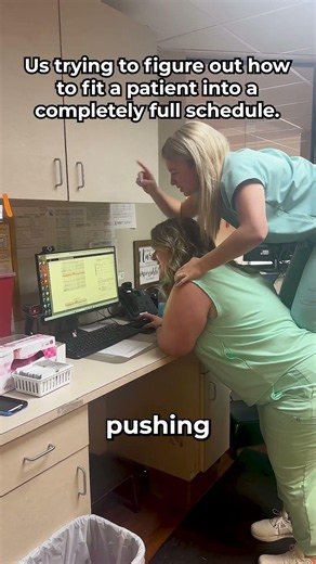 Trying to Fit a Patient Into a Full Schedule #healthcarehumor #nursehumor #scheduling