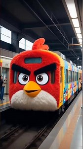 Angry Bird 🐦Themed Train 🚆#shorts #angrybirds #travel #shortvideo #shortsfeed