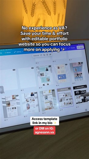5.6K views · 38 reactions | No experience as VA? Save your time & effort with editable portfolio website so you can focus more on applying ✨ #portfolio #virtualassistant #editableportfolio #portfoliotemplate #aspiringvirtualassistant | The Freelance Creative PH | Facebook