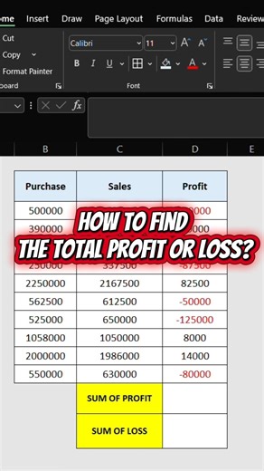 SUMIF Formula in excel | Find SUM of Negatve and Positive figure in a list| basics of excel #excel