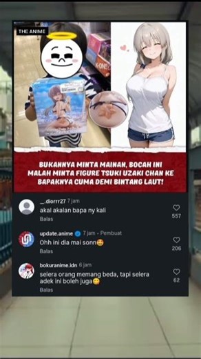ANAK INI MALAH MINTA FIGURE TSUKI UZAKI CHAN