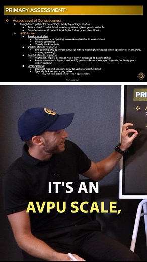 The AVPU scale explained simply this is essential content for EMT class. #emt #nremt #emts #ambulance | The Paramedic Coach