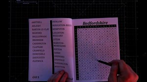 Watch Demonstration of the Huge Print England Word Search book on Amazon Live
