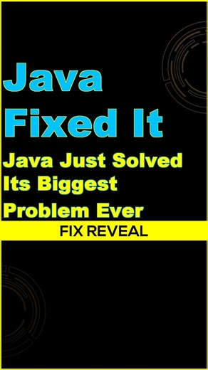 Java Just Solved Its Biggest Problem Ever 💥 #javaprogramming #shorts #problemsolving