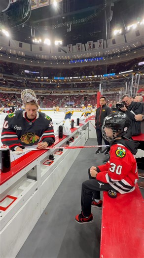 Signed stick from Spencer☑️🥹 | Chicago Blackhawks