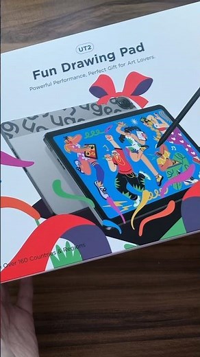 what's inside the ugee fun drawing pad? 🤩✨️ #music #unboxing #ugee #drawingtablet