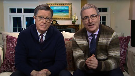 Stephen Colbert and John Oliver call a family meeting