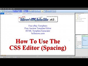 How To Edit CSS Spacing When Generating Free eBay Templates