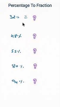 Percentage To Fraction