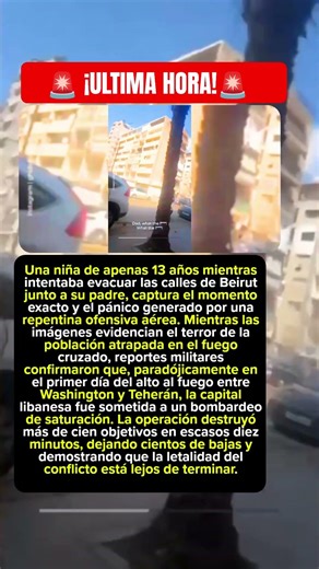 Testimonio en primera línea el pánico en Beirut captado en video durante el sorpresivo bombardeo