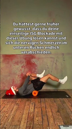 Fortgeschrittene Übung bei ISG Blockade (selbst lösen) #rückenschmerzen #hüftschmerzen #isgblockade