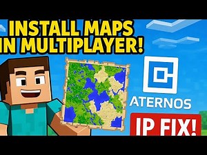 How to Install Maps in Multiplayer Server Minecraft | Fix Issues with Aternos IP Address | Aternos