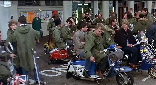 Scooters in Brighton taken from the Quadrophenia Movie (1979) | Mods Mayday