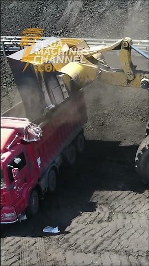 Wheel Loader In Action With Huge Bucket