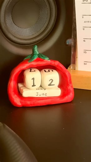 🍅500원짜리 지점토로 평생쓰는 달력만들기 #지점토 #만년달력 #공예 #취미