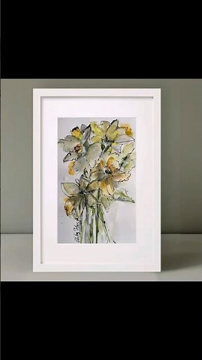 Abstract Watercolor Flowers – Relaxing Painting Process