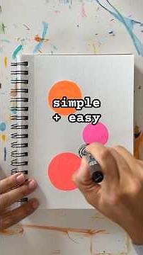 Simple Easy Art Journaling Idea with POSCA Markers #dailyart #easyart #artjournal