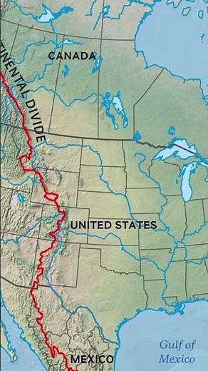 Why the USA Has a Continental Divide