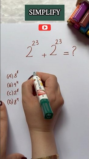 Simplifying A Nice Exponent Math Expression #maths #simplification