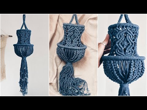 Tutorial Macrame small Boho Chandelier