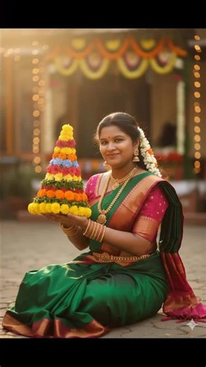 Bathukamma Google Gemini Photo Generator New Trend 2025 #GoogleGemini #shorts #AIphotos #NewTrend