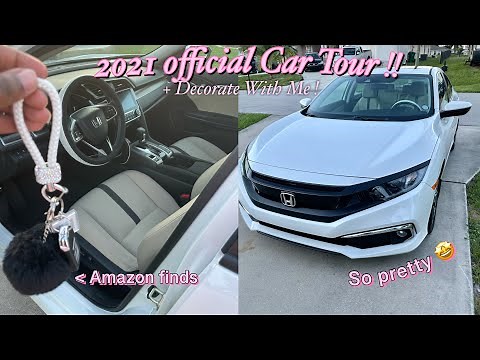 Decorate My NEW Car With Me!! + Official Car Tour * Honda Civic Ex 2019 *