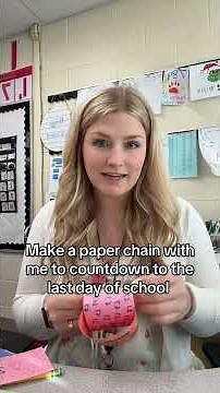Make a paper chain with me 🫶🏻 #crafts #teachingcommunity #teacher #teacherlife