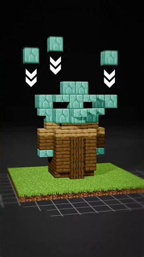 Minecraft Baby Yoda Build Animation | Falling Blocks #7