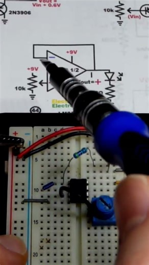 Op Amp Voltage Follower LM358 Circuit #voltageregulator #opamp #operationalamplifier
