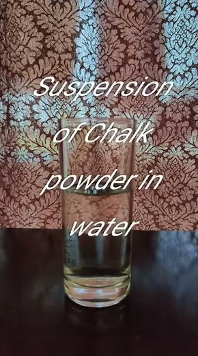 Suspension of Chalk powder in water.Amazing crystal clear video!