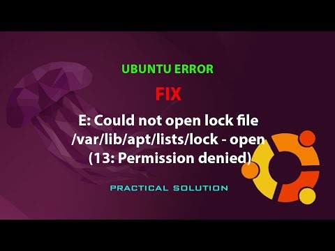 UBUNTU FIX: E: Unable to lock directory /var/lib/apt/lists/