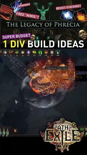 Homebrew your【Phrecia Builds】with these 1 Div Budget Ideas! Enjoy the league, guys!
