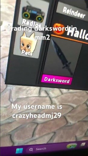 Trading darksword in mm2 #tradingdarksword #mm2 #murdermystery2 #robloxgaming #shorts #roblox