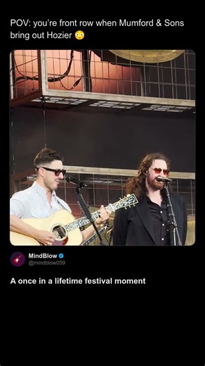 Front Row POV: Hozier Surprise Appearance #mumfordandsons #prizefighter #livemusic #badlands #here