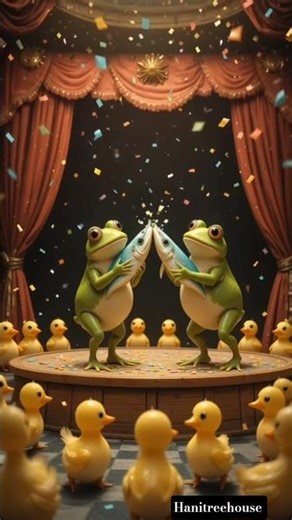 The Annual Frog Fish-Slap Championship #funny #shortscreator #shortsvideo #viral #ai #trendingshorts