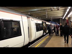 Thameslink: Class 387 drops pantograph | Class 387 112 arrives at Farringdon