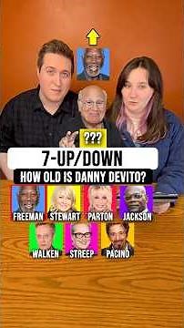 How Old is Danny Devito? 🤔 7-Up/Down #celebrity #age #guess #game #guessinggame #games #dannydevito