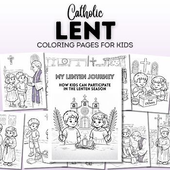 Catholic Lent Coloring Pages for Kids | Lenten Activities | Easter Preparation